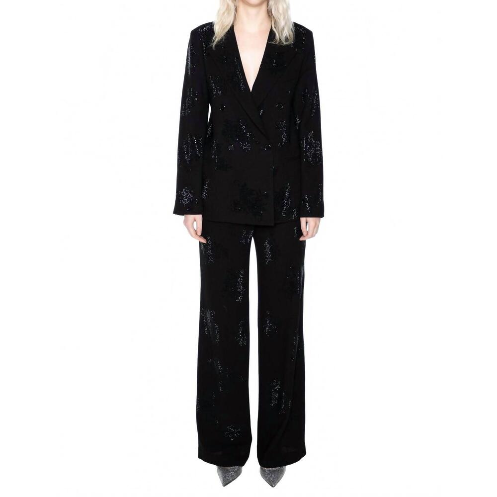 NEW LIBERTINE baroque garden mixed double breasted jacket in multi